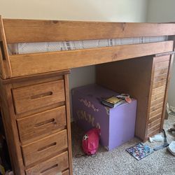 Twin Bunk Bed With Storage