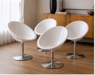 Set of 4 Authentic Kartell Eros Chairs by Philippe Starck – Made in Italy