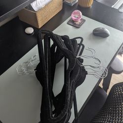 Black velvet hangers 44