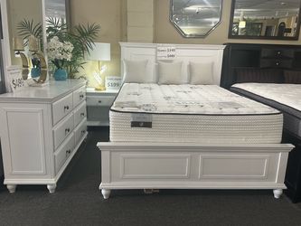 Brand New White Queen Bedroom set