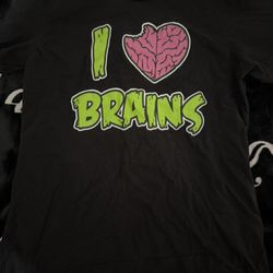 I LOVE BRAINS T-SHIRT