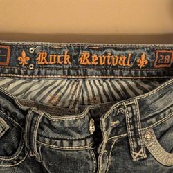 Rock Revival 28 Cropped Jeans Like New