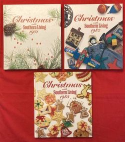 Christmas with Southern Living books lot vintage 1(contact info removed) 1983 cookbook crafts