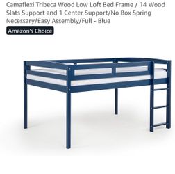 Full size low loft bed