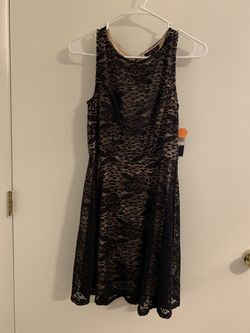 NWT Size 6 City Triangles Black Dress Knee Length