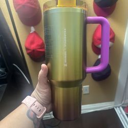 Starbucks Stanley Purple And Gold Summer Gradient