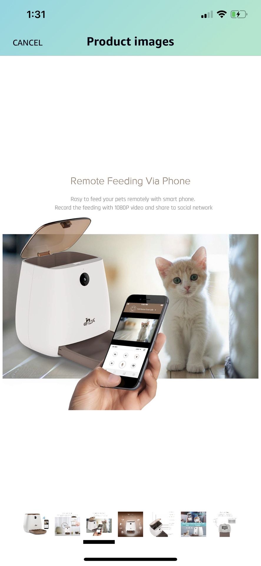 Orita 12 Meals SmartFeeder Auto Pet Dog and Cat Feeder 1080P HD WiFi Pet Camera with Night Vision for Pet Viewing Compatible with Alexa 2 Way Audio for Sale in Cerritos CA OfferUp