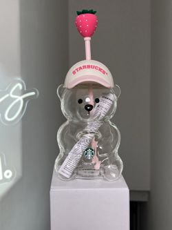 20oz Starbucks Bearista Cup Pink Strawberry