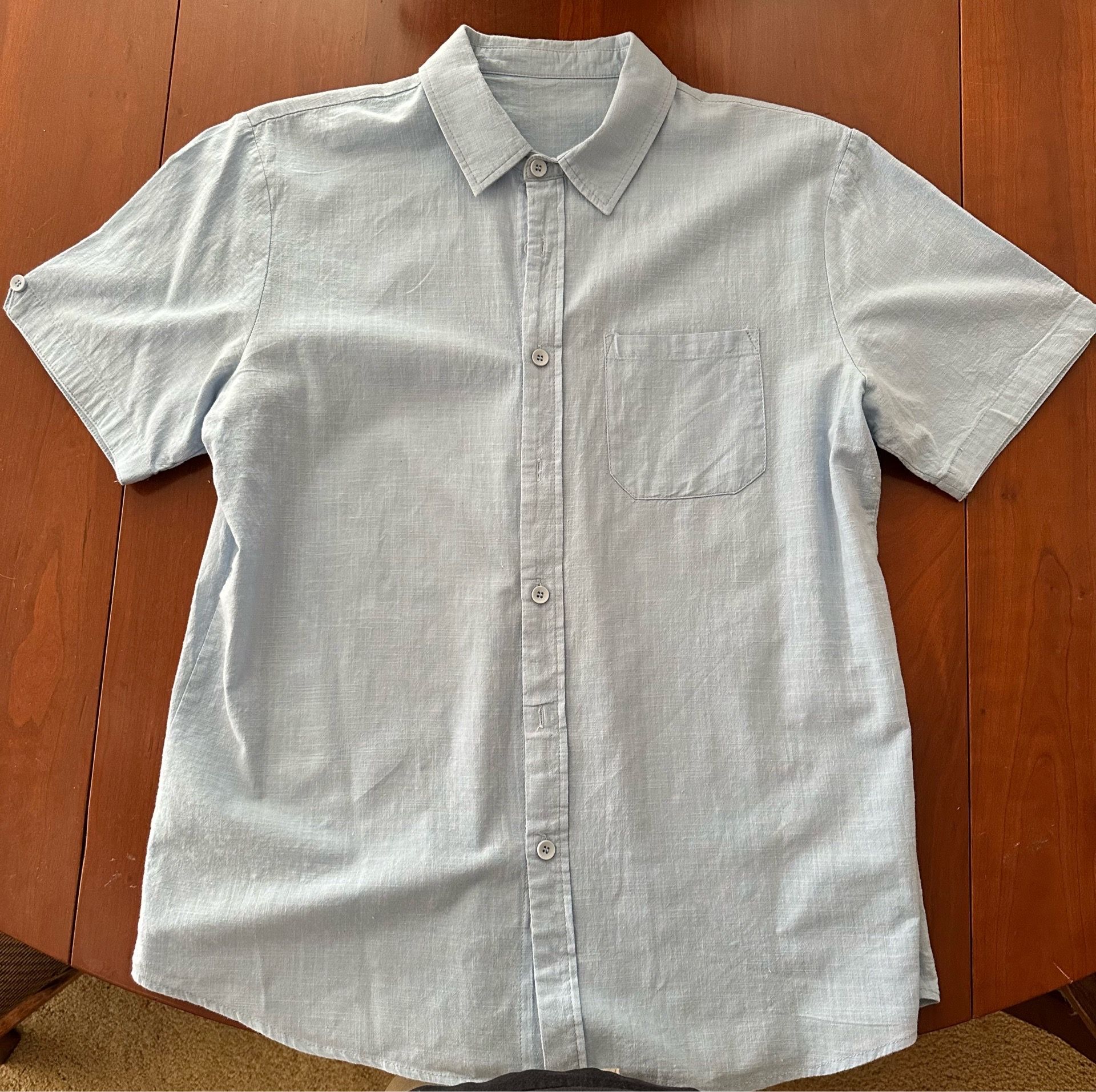 Light blue cotton shirt (Size M)