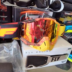 Motocross Off-road Goggles With Fire Design 100% FMF