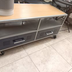 Locker Style Entertainment Cabinet 