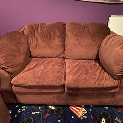 Sofa Bed, Love Seat, Chair And Foot Stool  
