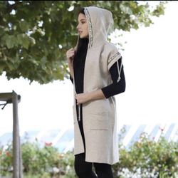 Woman Maxi Jacket. Made in Turkey brand