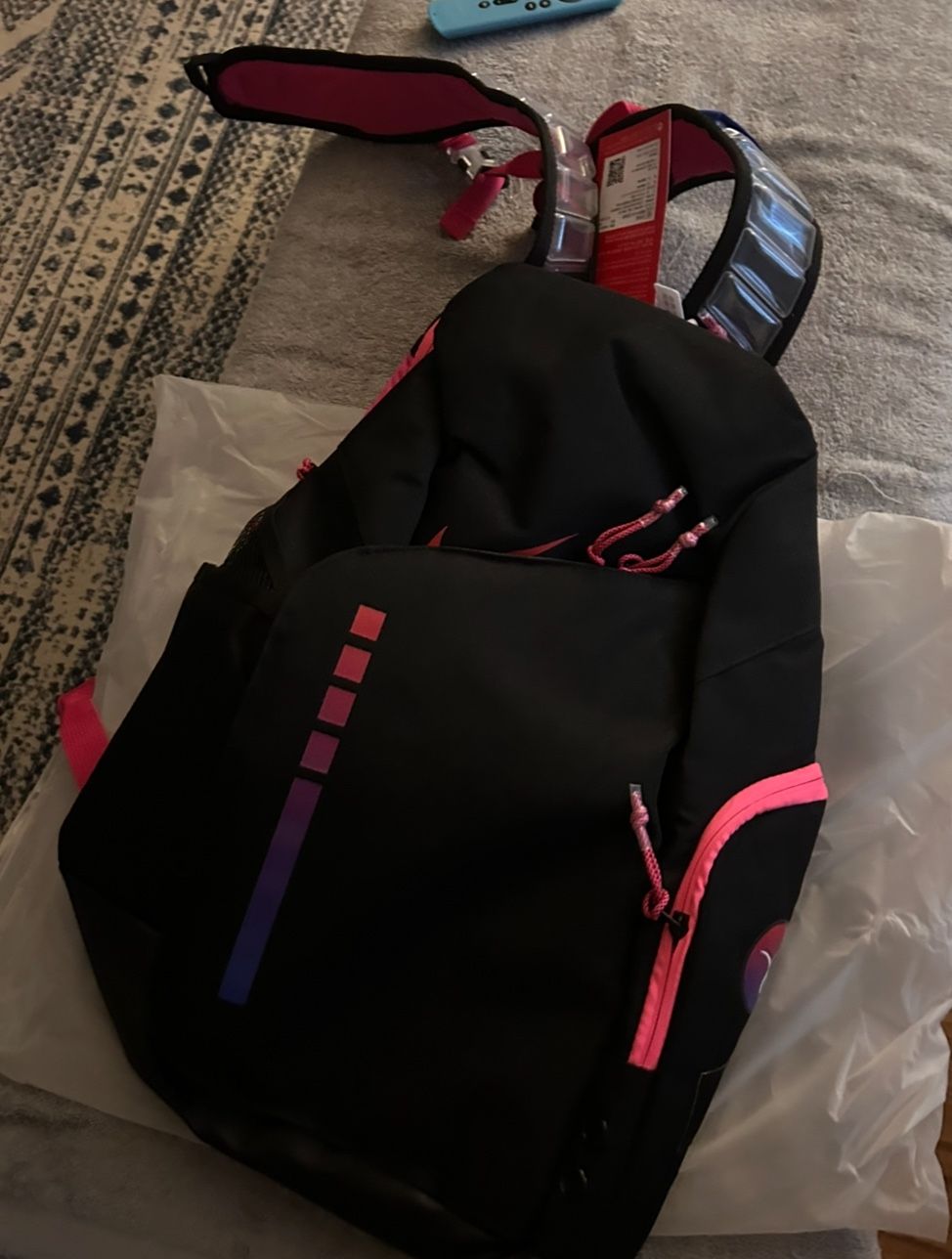 Nike Pink And Black Elite Backpack