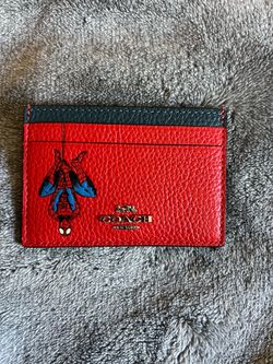 Spiderman x Coach  card wallet