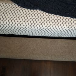 Victor Gray Upholstered Bed Frame (Queen) – Excellent Condition