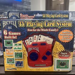 NEW  Bicycle TV Playing Card System*6 Games Built In*Also Plug-In for TV Play