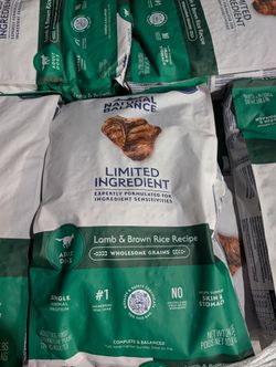 NEW Natural Balance Limited Ingredient Lamb & Brown Rice (24lb)