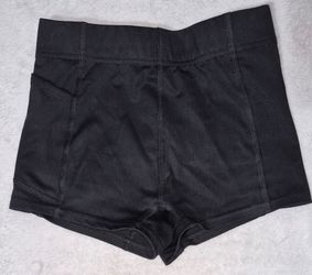 Lot of 2 Girls Size S (7) Black Athletic Shorts: GB Girls Flippy & BCG Biker