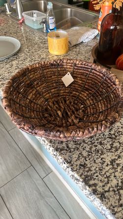 Large Woven Decorative Basket