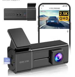 Dash Cam, Veement 2.5k 1440P WiFi Dashcams, Dash Camera for Cars with APP, Mini Car Camera, Free 32GB SD Card, Night Vision, 24H Parking Mode, G-Senso