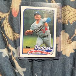 Fernando Valenzuela Baseball Card And Signed Baseball