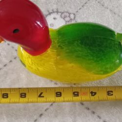 Large Attractive Vintage Glass Duck Paper Weight 