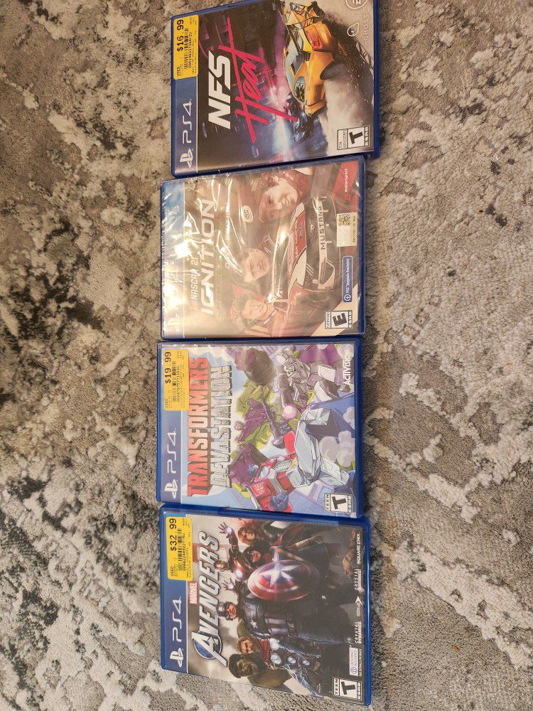 Assorted PS4 Game Titles - Some Still In Wrapper