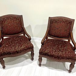 Beautiful Antique chairs with high end upholstery