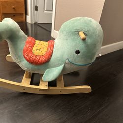 Wooden Rocket Whale Chair 