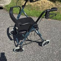 Wheels Walker With Seat And Brake 