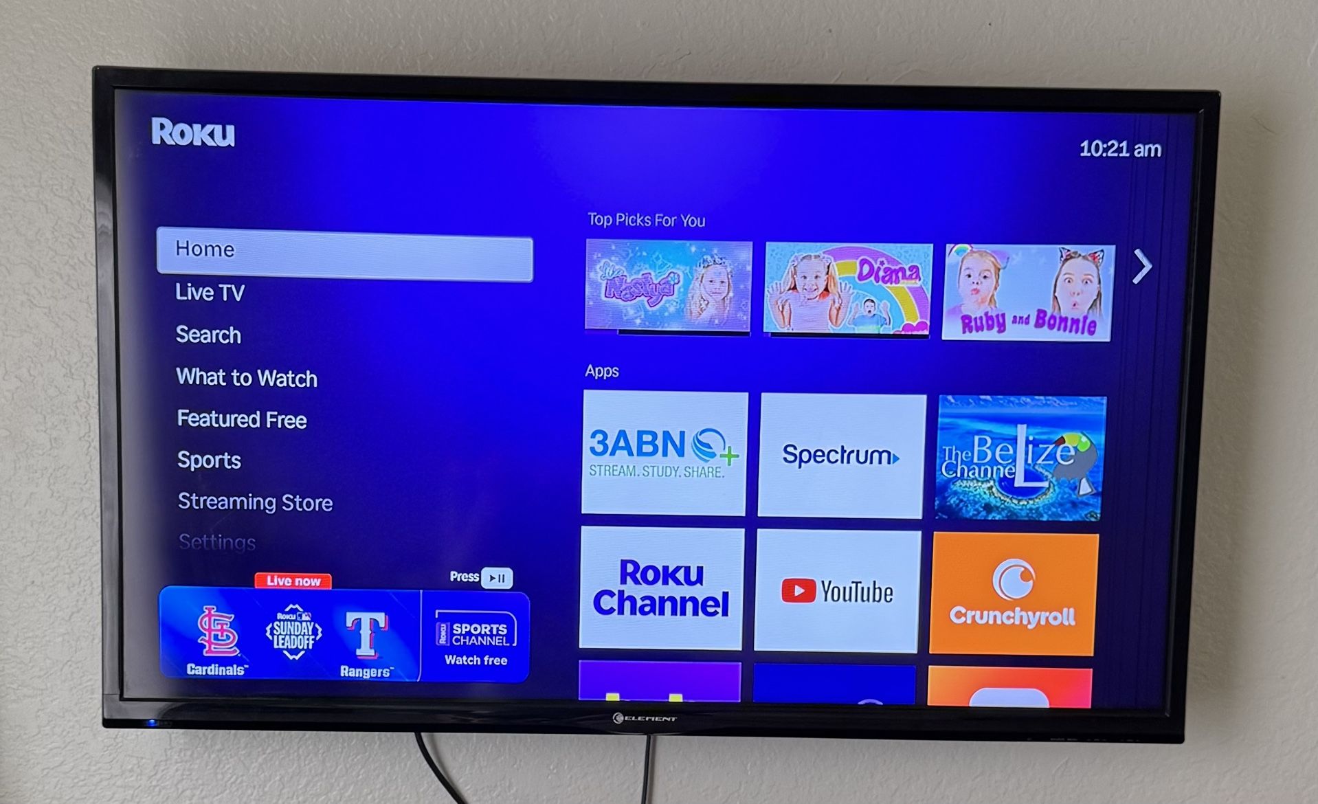 42” Element TV w/ ROKU Remote
