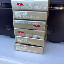 Maxell HGX-Gold TC-30 VHS-C Camcorder Videocassette NEW