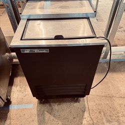 True T-24-GC-HC 1 Section Glass Chiller w/ 90 Mug Capacity, Black, 115v