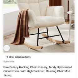 Rocking Chair Ivory Color New