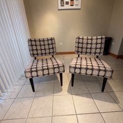 Modern Accent Chairs - Set Of 2 Chairs 
