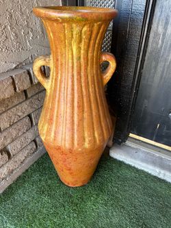 Large Terracotta Amphora Floor Vase