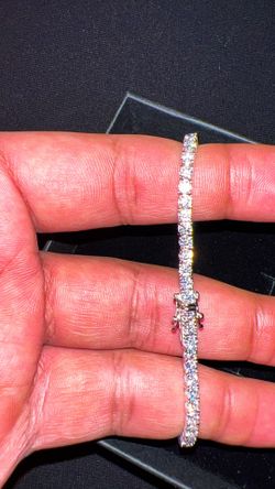 7inch 3mm VVS Moissanite Tennis Bracelet 