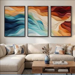 Abstract Wall Art, Canvas Wall Decor