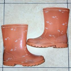 Old Navy Toddler Orange Rain Boots - Size 10/11