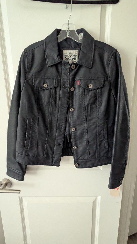 NEW Levi's Navy Moto Style Jacket