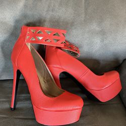 Zapatos De Tacón Rojos. Red High Heels 