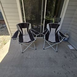 2 Ozark Trail Oversized Mesh Chair - Supports up to 300 lbs