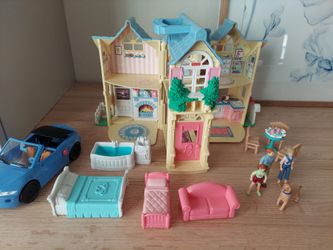 Vintage collectible Fisher price sweet streets country cottage house 2000