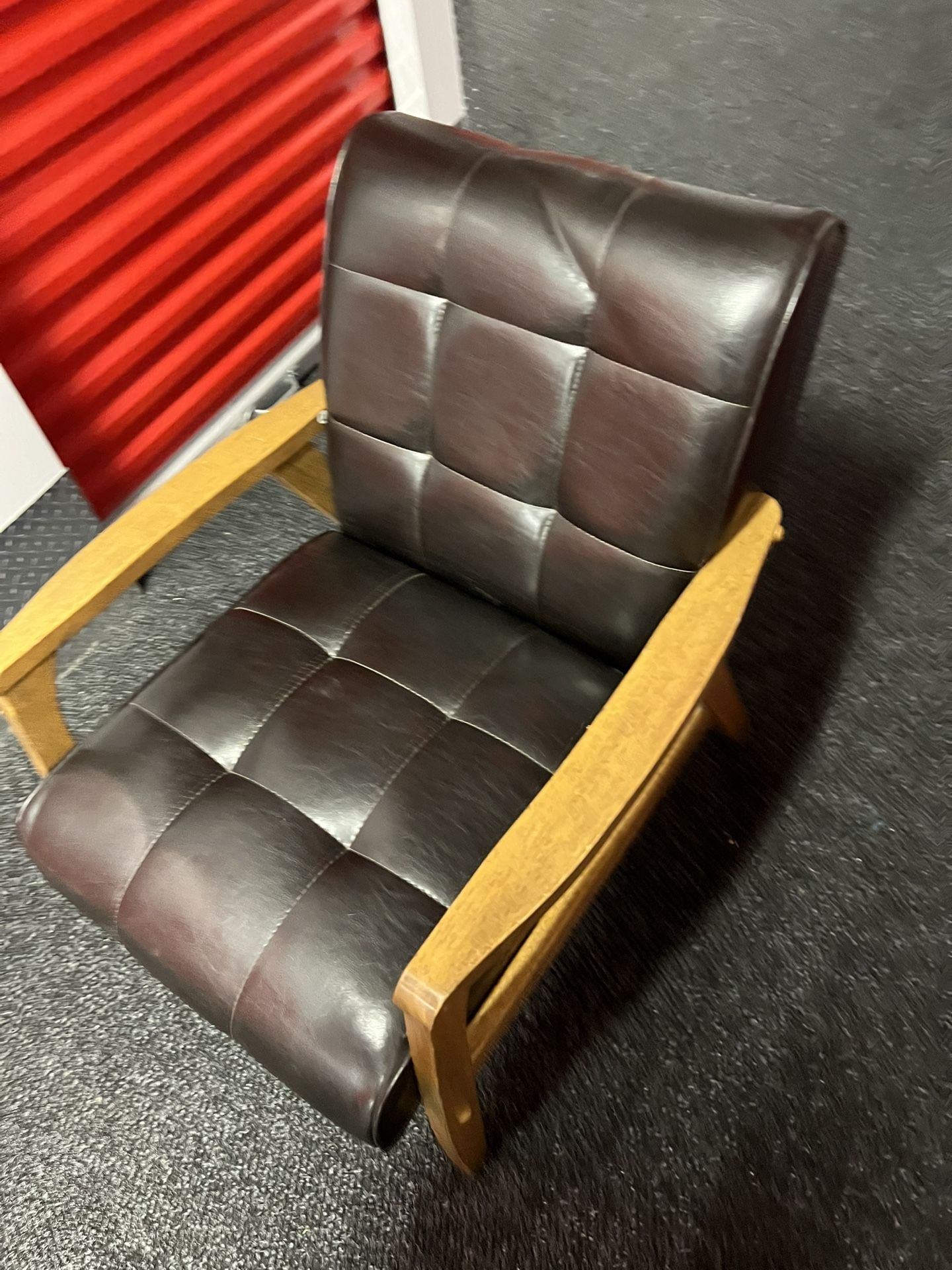 Brown Leather Armchair