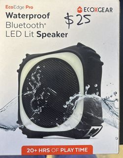 Waterproof Bluetooth LED Lit Speaker Eco X Gear