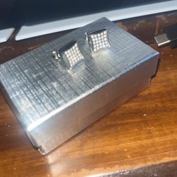 Silver Diamond Earrings 