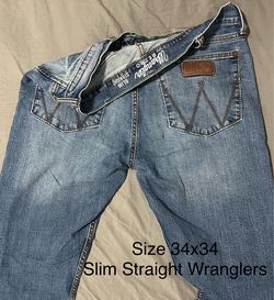 Wrangler Retro Slim Straight Jeans 34x34