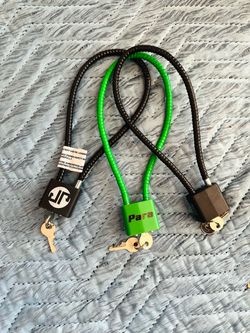 Gun Cable Lock Set of 3 with Keys