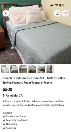 Queen bed set